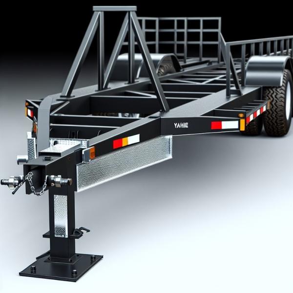 Rugged Adjustable Tractor Farm Trailer Design for Hauling 7C Series Models with Load Capacities from 3 to 20 Tons