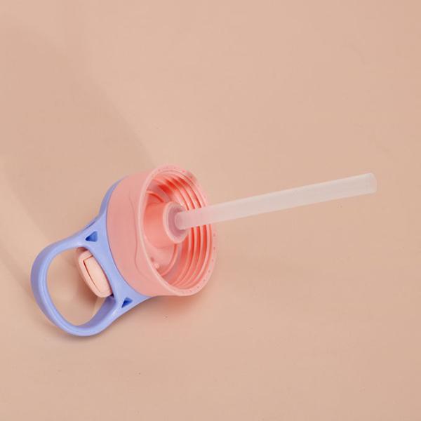 12 oz Sublimación en blanco Sippy Cup Sublimación Tumblers para niños Acero inoxidable aislado Botella de agua para niños con tapa y mango de paja a prueba de fugas