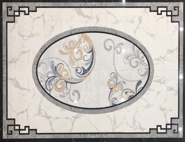 600x600mm White Carrara Crystal Polished Porcelain Tile