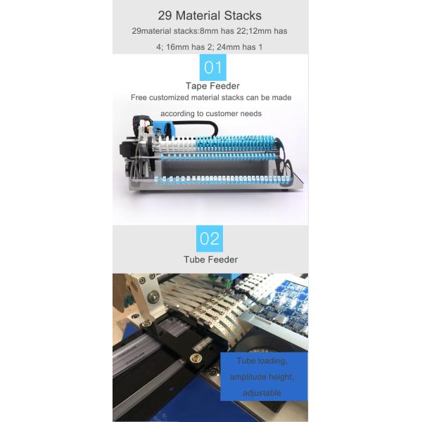 2 головки 29 питателей CHMT36VA SMD Pick And Place Machine + две камеры CCD + внешний ПК