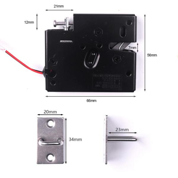 Anti theft Solenoid Electronic Lock , 0.6A 12v Electronic Door Lock