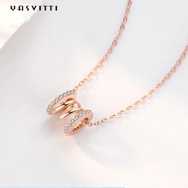 шкентель талии 18k ключицы ожерелья дня рождения 2.64g 40cm обитый диамантом чистый серебряный