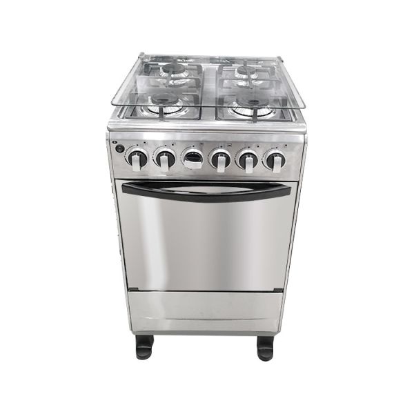 4 Gas Burners Stainless Steel Free Standing Oven Wholesale Mirror Glass Door Freestanding Gas Cooker Oven