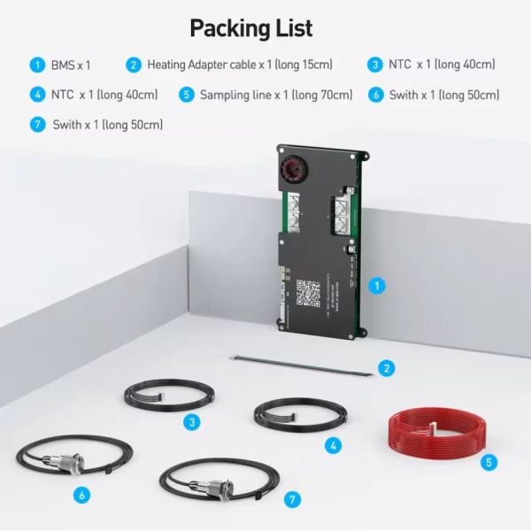Jikong Smart Active Truck BMS 4s 6s 7s 8s 12V 24V 200A Active Balance 2A and Bluetooth APP Heat Display Li-ion Lto Battery Jkbms