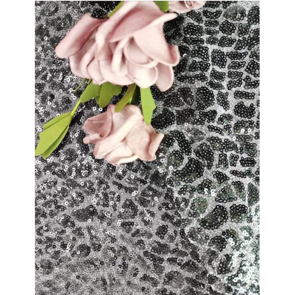 Платье вечера вышитой ткани Sequin партии шнурует ткань шнурка Sequin бархата