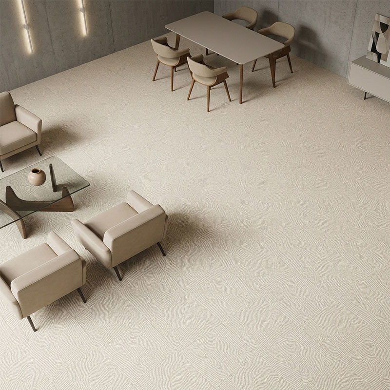 Geometric Pattern Residential Carpet Tile Polypropylene Soft Floor Carpet Tiles