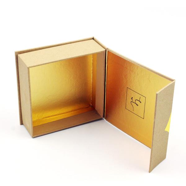 Подарочные коробки картона 2mm Kraft верхнего сегмента роскошные с крышкой магнита