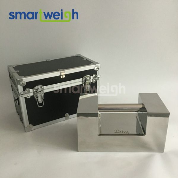 25kg Handle Grip Stainless Steel Standard Test Weight F1 Class Scale Calibration Weight Set