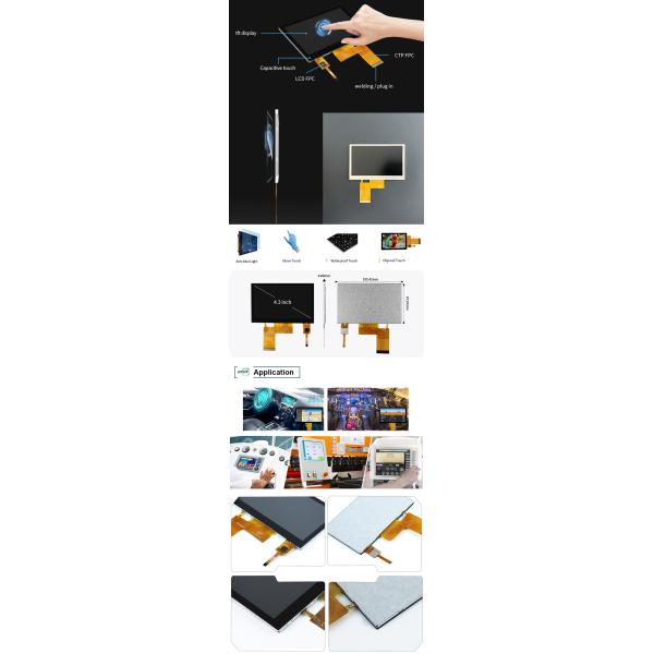 Polcd RGB 24-битный дисплей 4,3 дюйма ST7262E43 800x480 TFT сенсорный экран