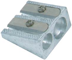 Papeterie manuelle colorée de bureau de taille-crayons de lame en acier d'Alumimium de papeterie d'art