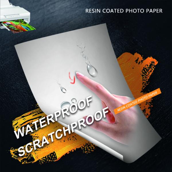 струйный печатая блеск RC бумаги сатинировки лоснистого фото 5R бумажный Scratchproof