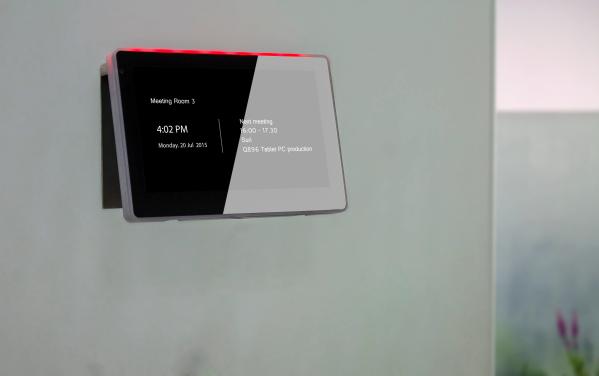 7 Inch Rugged POE Touch Tablet With LED Light Bar For Meeting Room Reservation