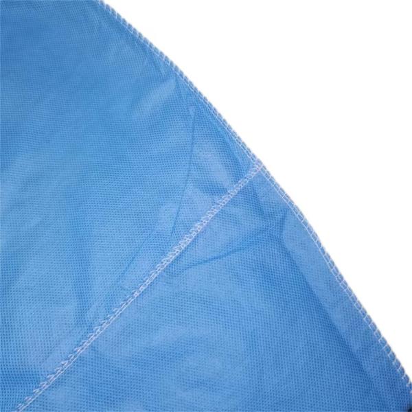 Class III Disposable Isolation Gowns 45gsm SMS Blue Waterproof for Medical Facilities