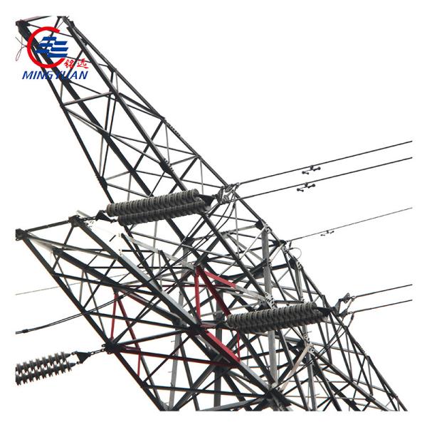 Pylon Electric Transmission Tower Double Circuit Q345b 4 Legged