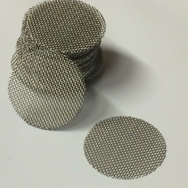 2-320L / Min Flow 316 Stainless Steel Knitted Wire Mesh Disc AISI304 0.04-1mm Thickness