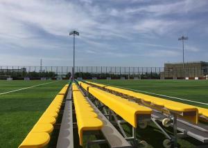 Aluminum Frame Temporary Spectator Stands Portable Easy Storage With Backrest