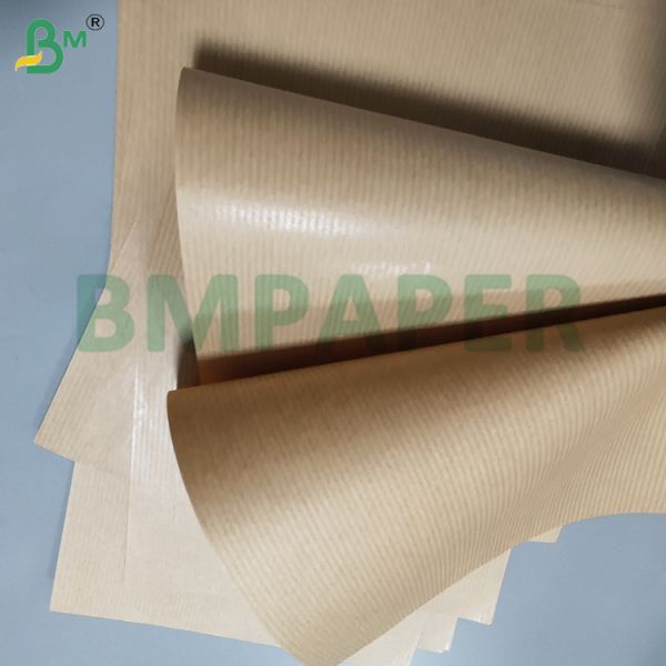 60gsm 70gsm Brown MG Ribbed Kraft Paper For Jewelry Packaging Boxes 1020mm