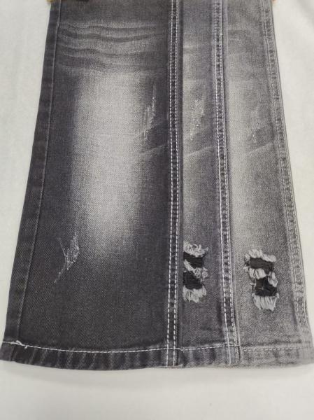 TEJIDO VAQUERO NO ELÁSTICO TWILL 9.4oz NEGRO/NEGRO Con Construcción 10*10 Para Jeans