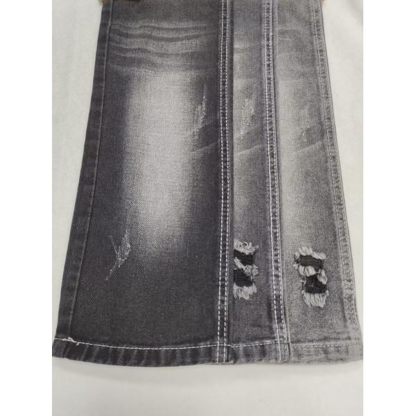 TWILL Non-Stretch 9.4oz Denim Fabric BLACK/BLACK With 10*10 Construction For Jeans