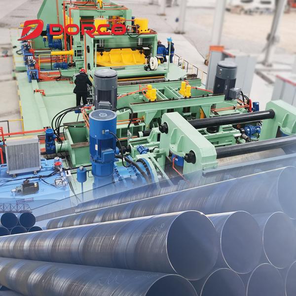Multi-specification Spiral Weld Pipe Mill with 1200-2000 mm Coil Width and 24*200 m² Area for Efficient Production