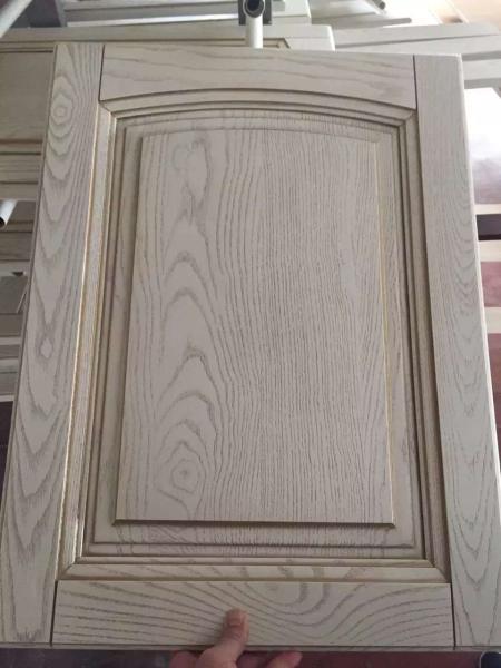 Beige colour kitchen cabinet door,top Arc frame kitchen cabinet door,Oak rift door panel