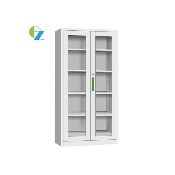 Electrostatic Powder Coating Swing Door Steel Office Cupboard KD Structural