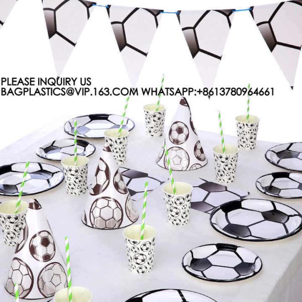 Wholesale Birthday Basketball Theme Party Supplies 9 Inch Plate 10 People Set Party Decoration