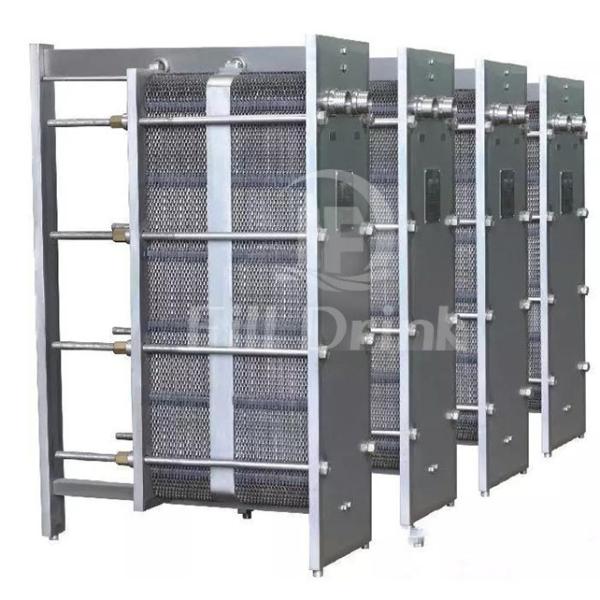 Syrup Plate Soft Drink Production Line Industrial Plate Heat Exchanger SUS304