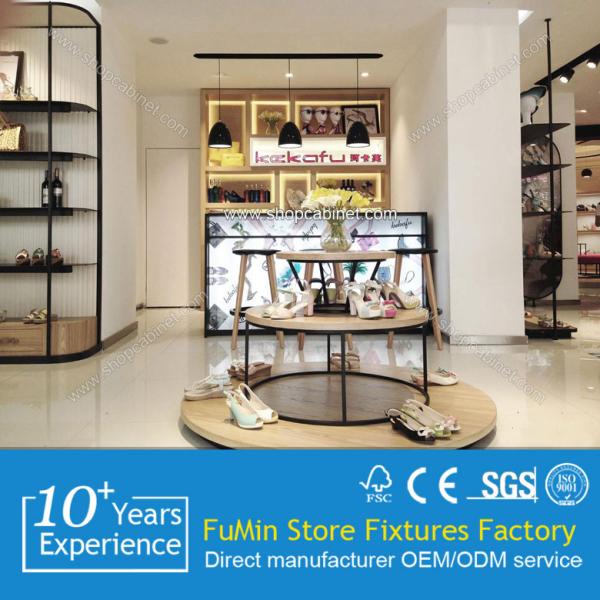 Heavy Duty 3 Tiers Chrome Clothes Shop Shelf with NSF Approval