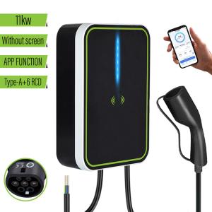 Electric Car Wall Box AC EV Charger 11kw 5m Wire 3phase 380v 16A With APP OEM