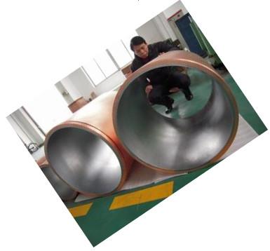 Quadruplicate Taper Copper Mould Tube For CCM , Large Diameter Continuous Casting Mould