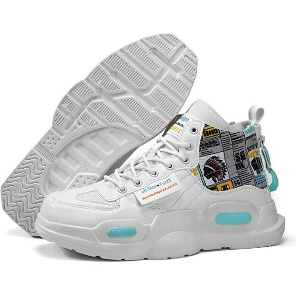 PU Fly Weaving Fabric High Upper Breathable Basketball Shoes 260mm 290mm