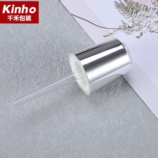Rose Gold Essential Oil Dropper Cap Subuliform  Conical Flask Serum Glass Bottle 20mm Cosmetic Plastic ABS UV Coating