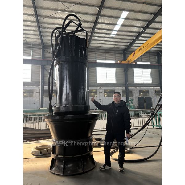 315KW, 9000 m³/h, 8.16m head: The ZQB submersible axial flow pump is specifically designed for municipal drainage applications