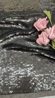 Tissu en dentelle brodée de sequins, couleur élégante et magnifique, design personnalisé pour robe de mariée