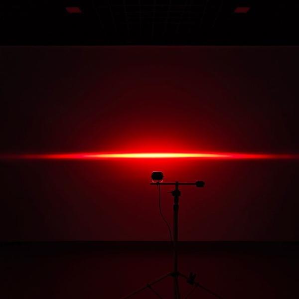 WT-10430 Red Line Safety Spot Lamp 30W 10-80V Waterproof LED Forklift Light for Pedestrian Warehouse Area Safety Warning