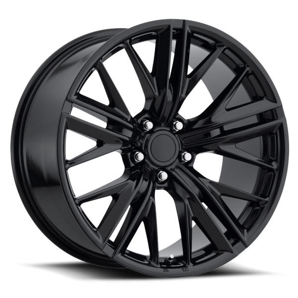 20 Inch ZL1 Camaro Chevrolet Replica Wheels Staggered 20x10 20x11 Gloss Black 5x120