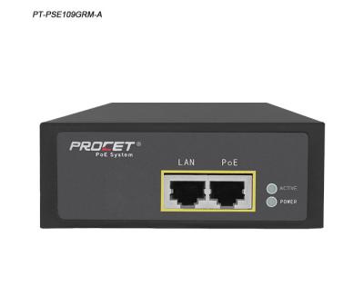 Active 55v 2.2A 120w Gigabit PoE++ Injector With Wide Temperature