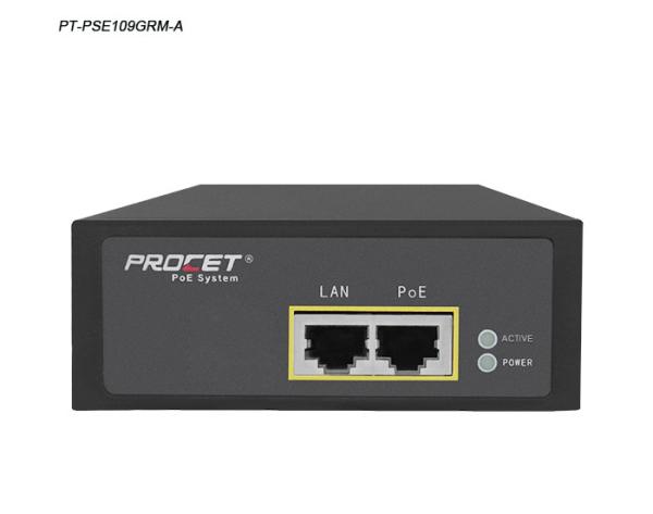 Active 55v 2.2A 120w Gigabit PoE++ Injector With Wide Temperature