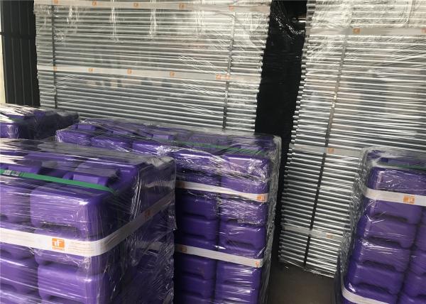 5 Year No color fading Temp Fence Base and Temporary Fence Panels 60mmx150mm diameter 3.80mm AS4687-2007 standard
