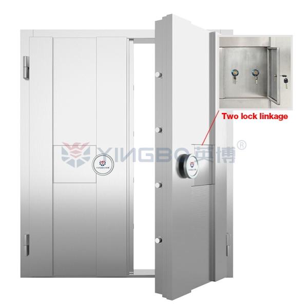 H2200*W1980mm Fireproof Vault Door Stainless Steel Security For Hotel Commercial Bank Strong Room Door