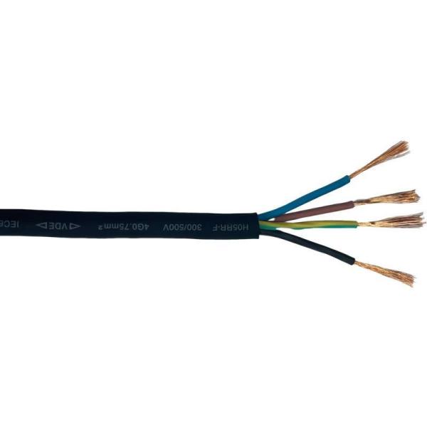 VDE Standard Rubber Insulated Flexible 4 Core H05RN-F H05RR-F H07RN-F Power Cable for Household Appliance Length 100M/1roll