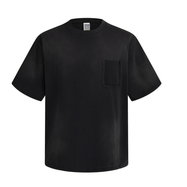 Mist Spray Vintage Wash T Shirt Gradient Streetwear Oversized T Shirt 275GSM