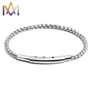 Bracelete punk dos homens Hypoallergenic de SS316L com a corrente feito a mão do