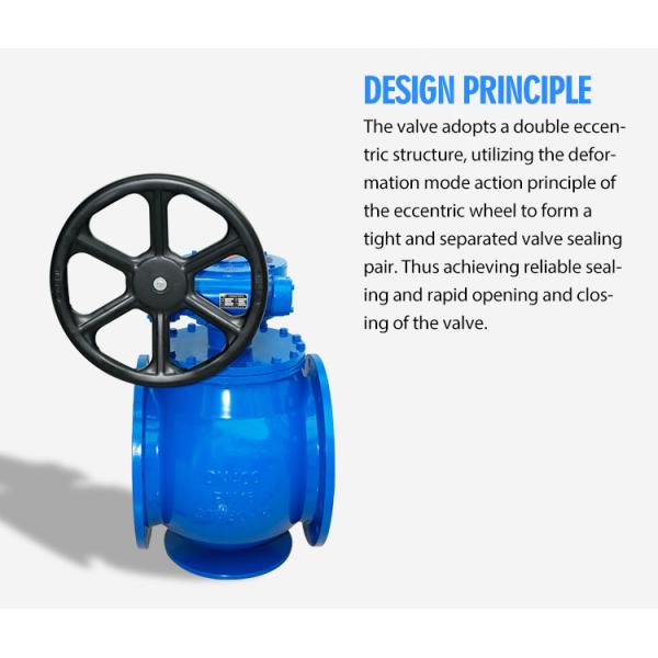 China 4 Inch Top Mounted Flange Eccentric High Pressure Half Ball Check Valve