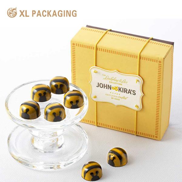 Boîtes de luxe personnalisées XL Packaging - Boîtes de chocolat de luxe imprimées en CMJN/Pantone avec design facile à ouvrir, logo en relief et papier anti-ternissement