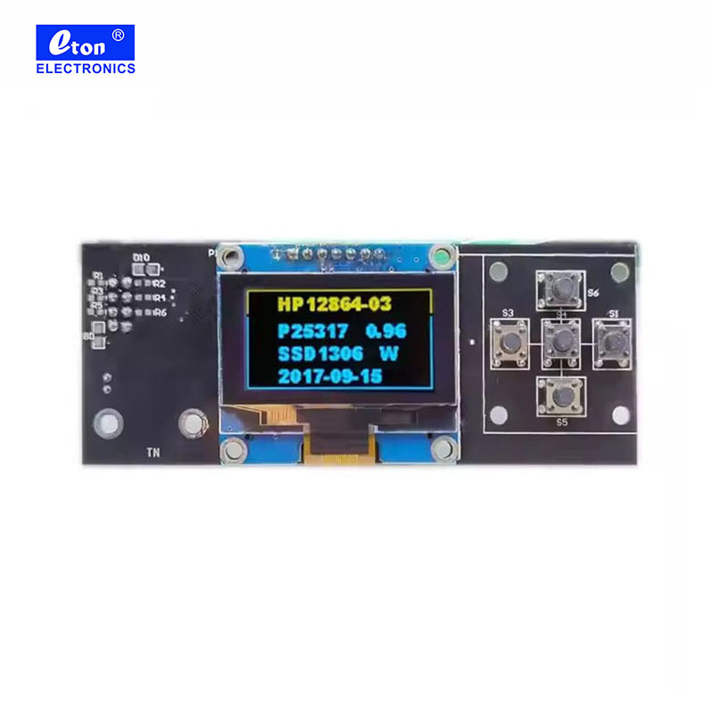 GMD09605B SSD1306 128*64 Pixels 0.96 inch small holographic transparent flexible micro square oled screen display driver board