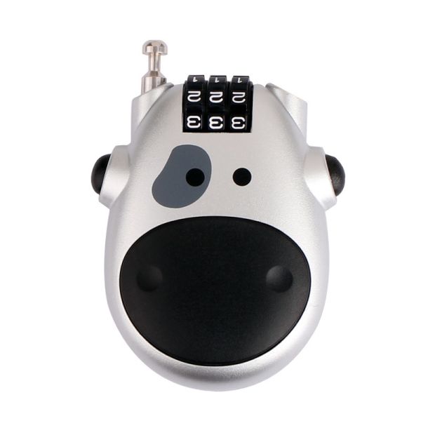 Hot Selling Rarlux F8106 ABS Outdoor 50mm Cute Telescopic Combination Code Padlock for Helmet Luggage Rack