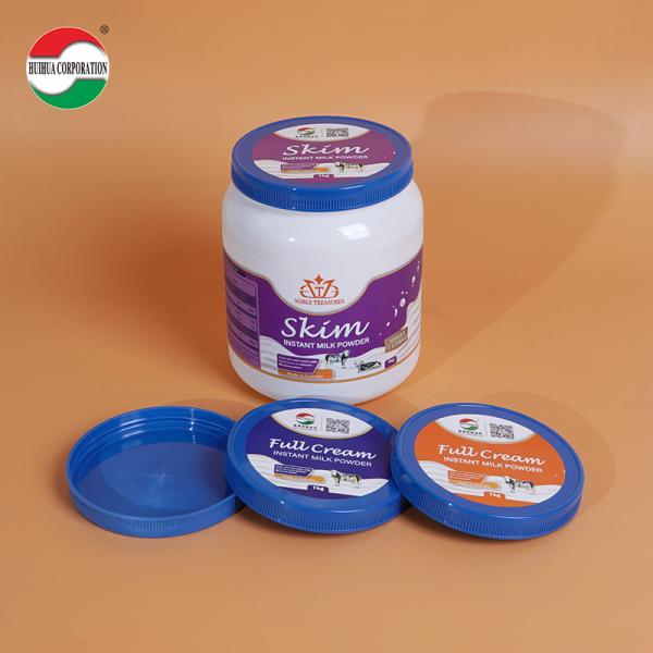 Food Grade 502# 125mm Plastic PP PE Cover Lid For Milk Powder Bottle ISO / SGS / FDA / FSSC Approved