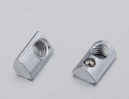 4040 Aluminum Profile Heavy Hex Nuts 8mm Slide  Slot Nut With Loaded Ball